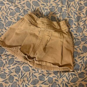 H&M pleated tan skirt